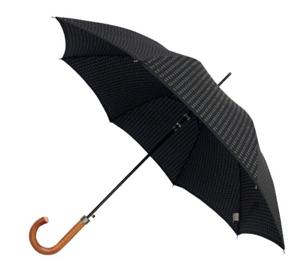 Ομπρέλα ανδρική αυτόματη μεγάλη με ξύλινη λαβή Guy Laroche Men's Design