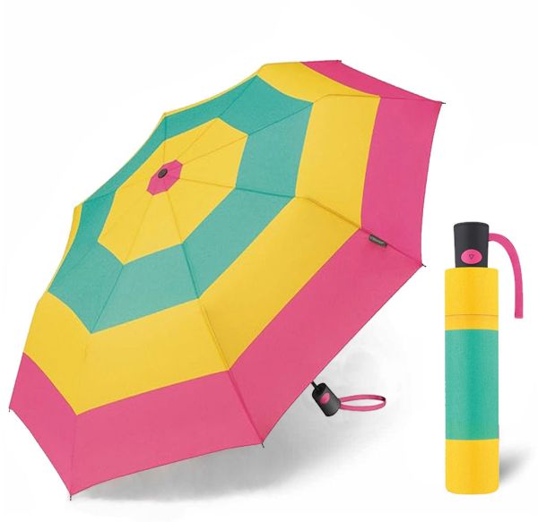 Automatic folding umbrella United Color Of Benetton Block Stripes