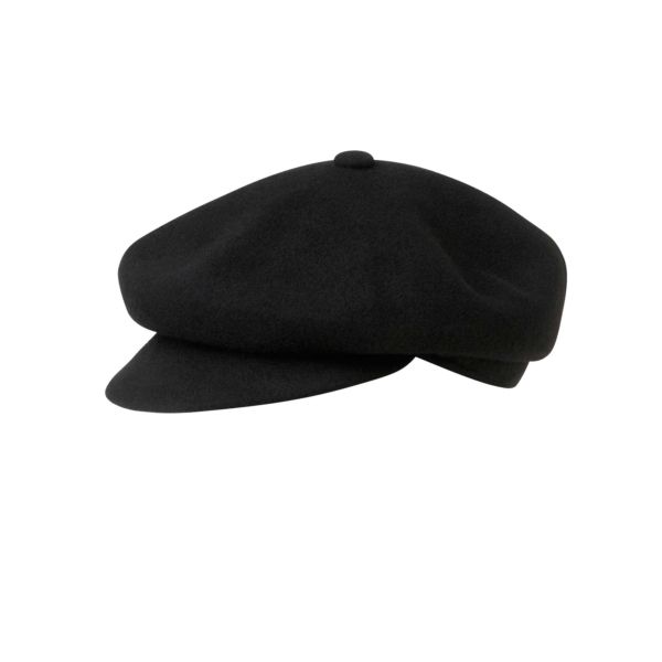 Καπέλο τραγιάσκα χειμερινό μαύρο Kangol Wool Spitfire