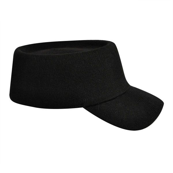 Καπέλο τζόκεϊ χειμερινό μαύρο Kangol Cut+Paste Hardee, αριστερή όψη