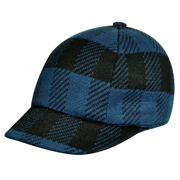 Καπέλο τζόκεϊ καρό Kangol Frontier Spacecap, μπλε, δεξιά όψη