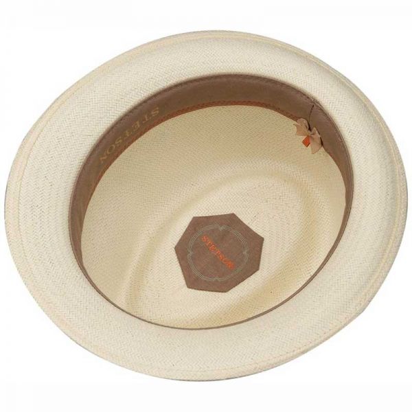 Καπέλο ψάθινο ανδρικό καλοκαιρινό Stetson Salisbury Toyo, εσωτερικό