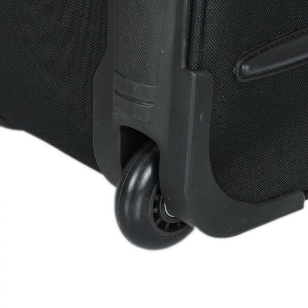 Βαλίτσα μικρή υφασμάτινη μαύρη Diplomat ZC 930, λεπτομέρεια, τροχός
