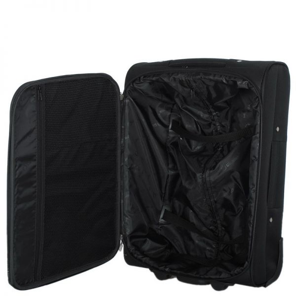 Βαλίτσα μικρή υφασμάτινη μαύρη Diplomat ZC 930, εσωτερικό