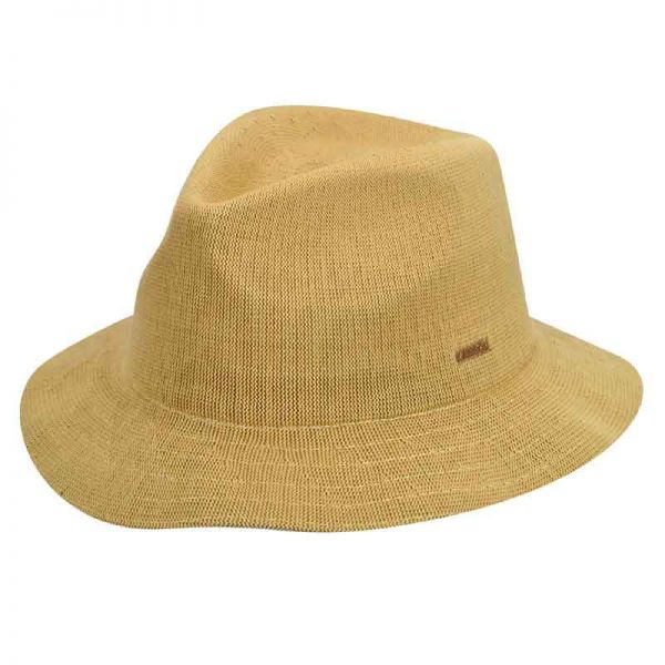 Καπέλο καλοκαιρινό μπεζ  Kangol Baron Trilby, δεξιά όψη