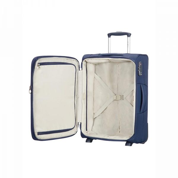 Βαλίτσα μαλακή μπλε επεκτάσιμη καμπίνας Samsonite Dynamo Upright Expandable 55cm Navy Blue, εσωτερικό