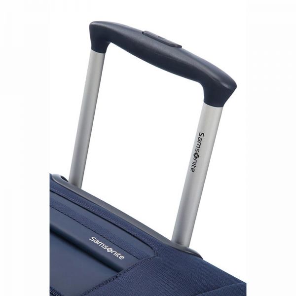 Βαλίτσα μαλακή μπλε επεκτάσιμη καμπίνας Samsonite Dynamo Upright Expandable 55cm Navy Blue, λαβή