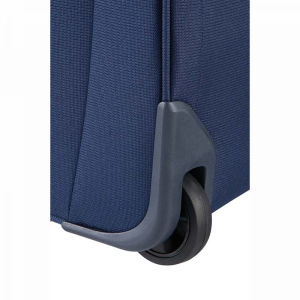 Βαλίτσα μαλακή μπλε επεκτάσιμη καμπίνας Samsonite Dynamo Upright Expandable 55cm Navy Blue, λεπτομέρεια τροχός