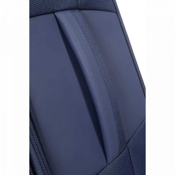 Βαλίτσα μαλακή μπλε επεκτάσιμη καμπίνας Samsonite Dynamo Upright Expandable 55cm Navy Blue, λεπτομέρεια χειρολαβή