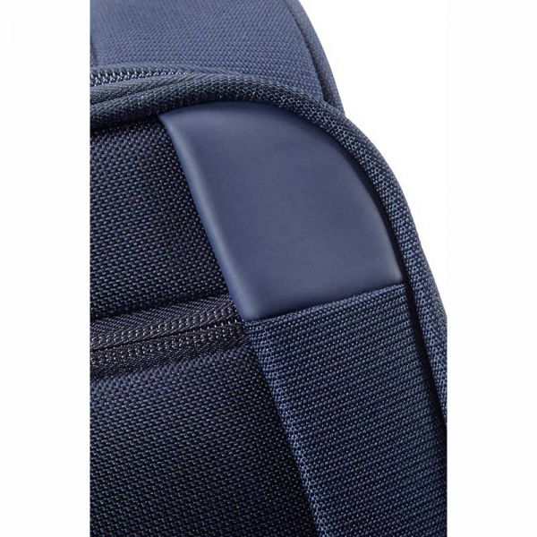 Βαλίτσα μαλακή μπλε επεκτάσιμη καμπίνας Samsonite Dynamo Upright Expandable 55cm Navy Blue, λεπτομέρεια  μπροστινής όψης
