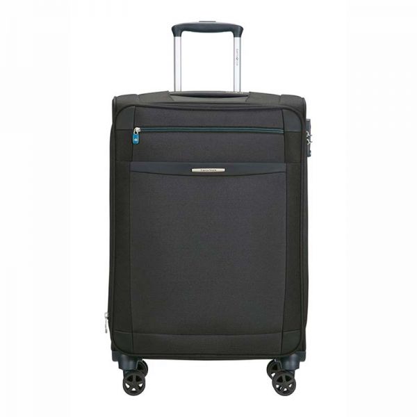 Βαλίτσα μαλακή μαύρη μεσαία με 4 ρόδες Samsonite Dynamo Spinner 67cm Black