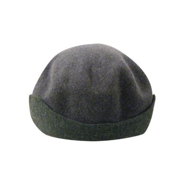 Καπέλο τραγιάσκα χειμερινό γκρι με αυτιά Kangol Wool 504 Earlap, πίσω όψη