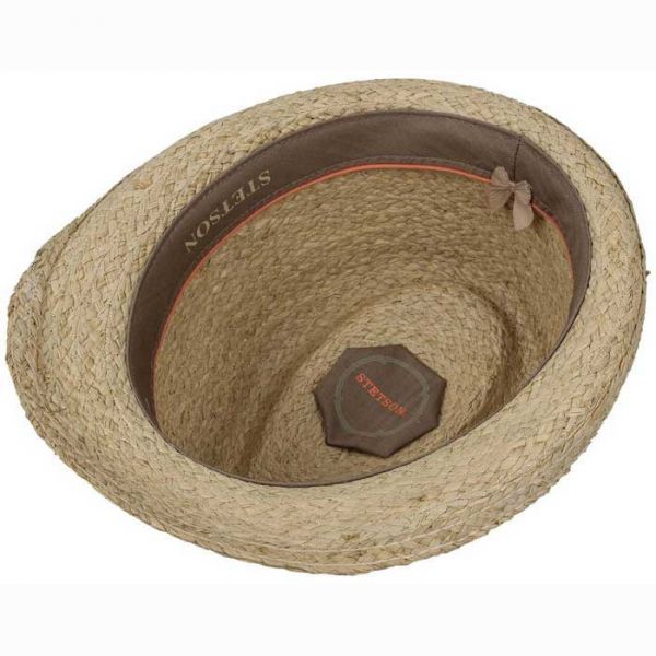 Summer Raffia Hat Stetson Trilby Mandalo