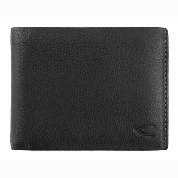 Leather Horizontal Wallet Camel Active Atlanta 249 704 Black