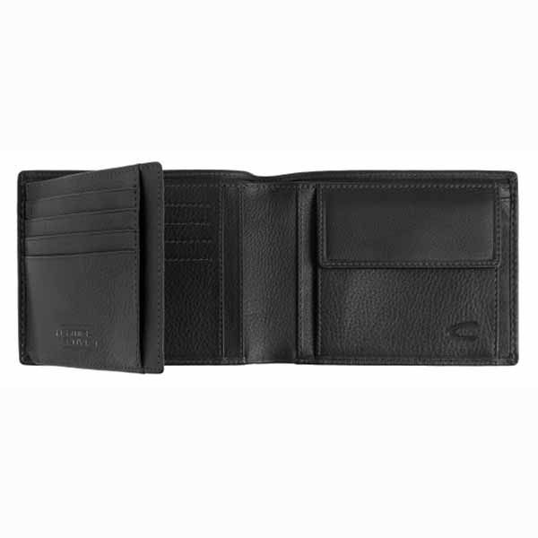 Leather Horizontal Wallet Camel Active Atlanta 249 704 Black