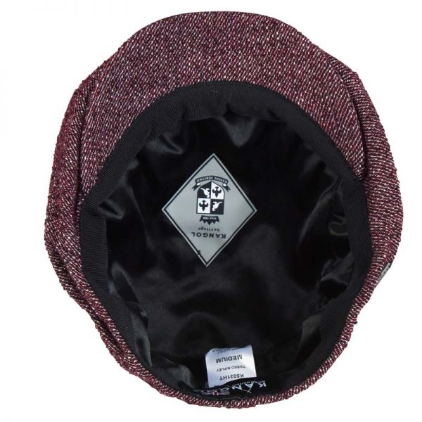 Winter Cap Kangol Tweed Ripley Bordeaux