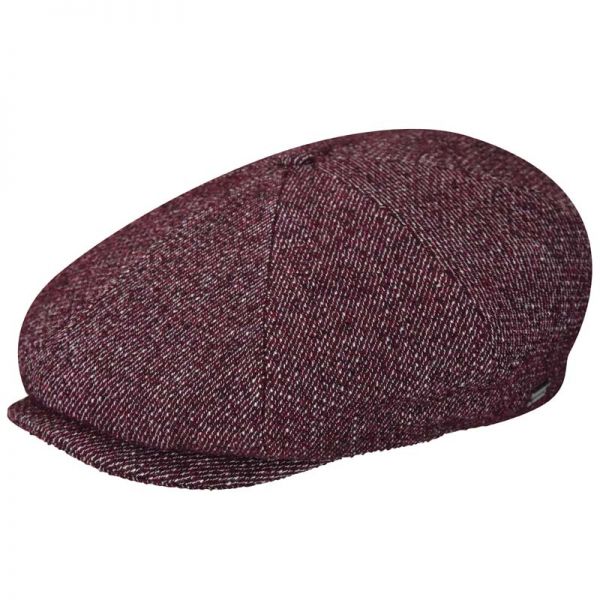 Καπέλο τραγιάσκα χειμερινό μπορντό Kangol Tweed Ripley