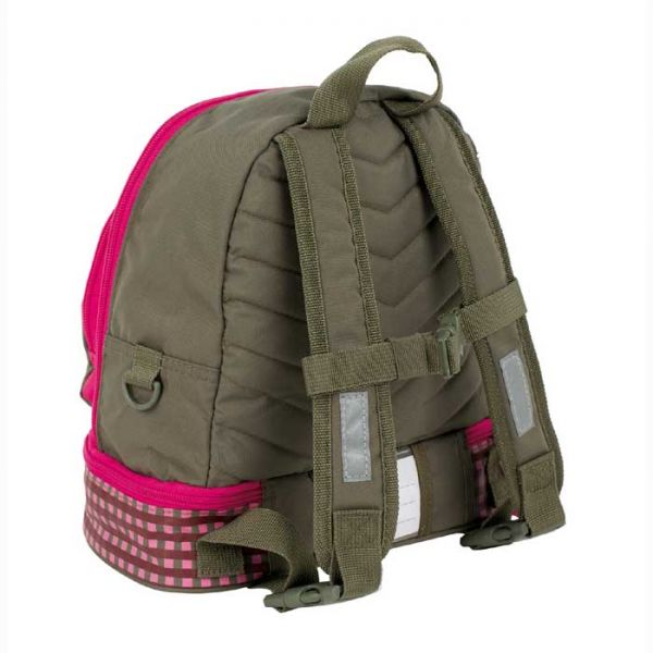 Σακίδιο πλάτης παιδικό μανιτάρι της Lässig Mushroom Magenta Backpack, πίσω όψη