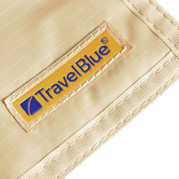 Travel Money Belt Travel Blue RFID Beige