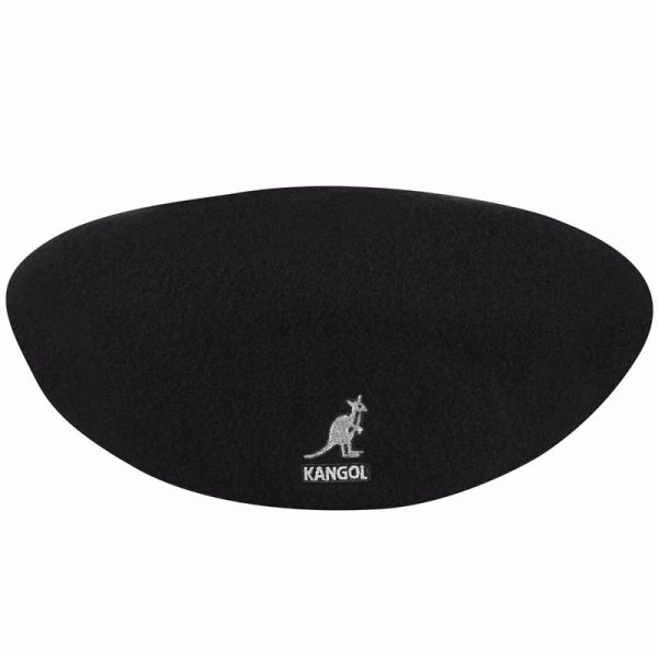 Καπέλο τραγιάσκα μάλλινο χειμερινό μαύρο Kangol Cap 504