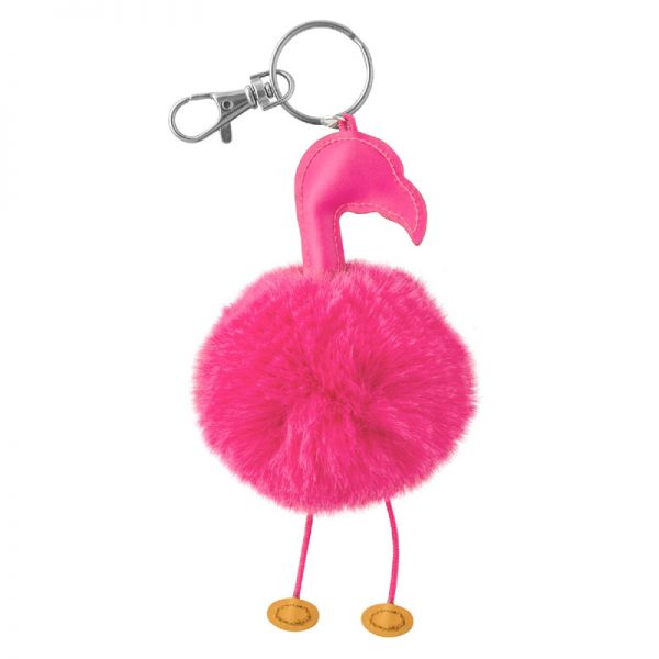 Μπρελόκ παιδικό φλαμίνγκο Stephen Joseph Pom Pom Critter Key Chains Flamingo, πίσω όψη