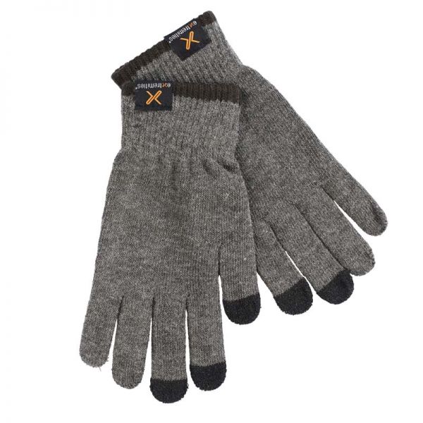 Γάντια πλεκτά μάλλινα merino γκρι Extremities Primaloft Touch Glove