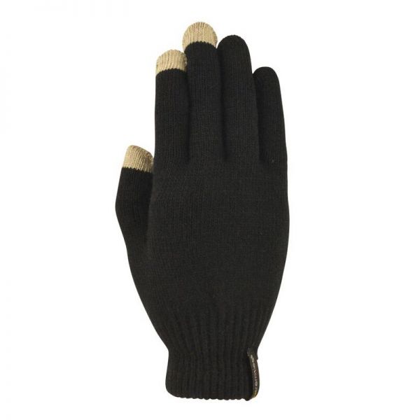 Γάντια πλεκτά unisex Extremities Thinny Touch Glove, μαύρα, πάνω όψη