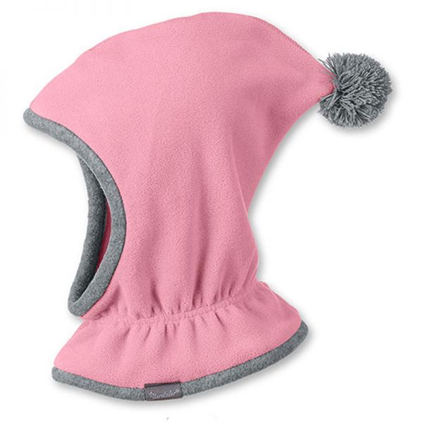 Fleece Balaclava Sterntaler Pink With Pom Pon