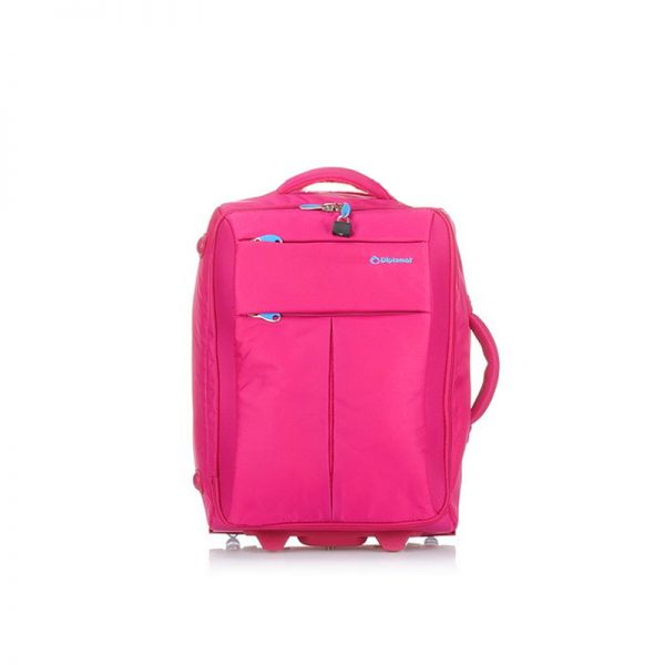 Cabin Soft Luggage 2 Wheels Diplomat ZC8004 Fuchsia