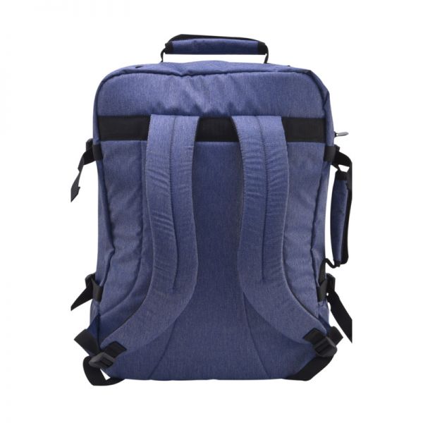 Τσάντα ταξιδίου - σακίδιο πλάτης τζιν Cabin Zero Classic Ultra Light Cabin Bag Blue Jean, πίσω όψη