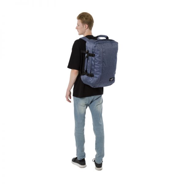Τσάντα ταξιδίου - σακίδιο πλάτης τζιν Cabin Zero Classic Ultra Light Cabin Bag Blue Jean