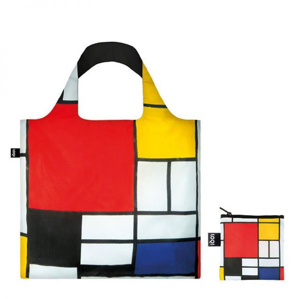 Τσάντα αγορών Loqi Piet Mondrian Composition Red Yellow Blue And Black, 1921 Bag