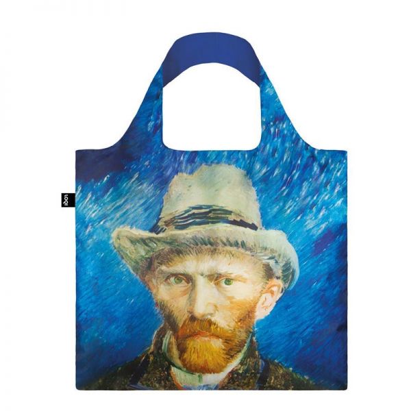 Shopping Bag Loqi Vincent Van Gogh Self Portrait with Grey Felt Hat Bag