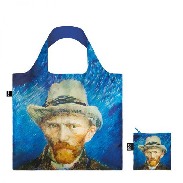 Shopping Bag Loqi Vincent Van Gogh Self Portrait with Grey Felt Hat Bag