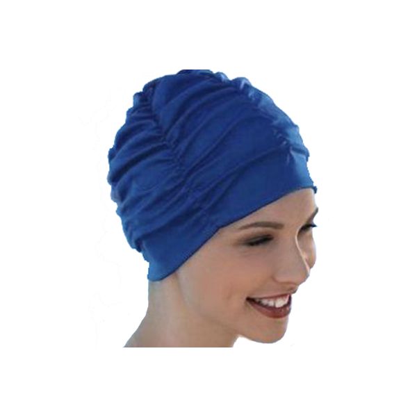 Σκουφάκι θάλασσας μονόχρωμο μπλε ρουά Lycra Swimming Cap Royal Blue