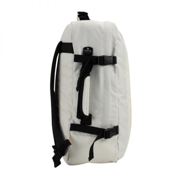 Τσάντα ταξιδίου - σακίδιο πλάτης λευκό Cabin Zero Classic Ultra Light Cabin Bag Cabin White, πλάγια  δεξιά όψη