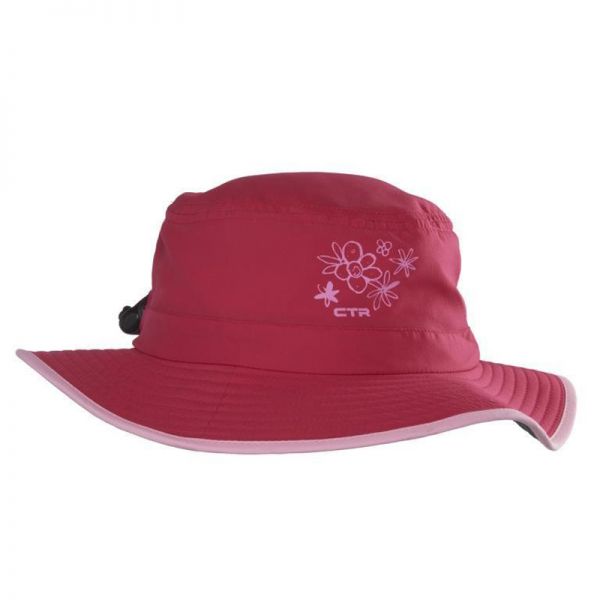 Καπέλο καλοκαιρινό πλατύγυρο βυσσινί με αντηλιακή προστασία CTR Summit Bordoaux Jounior Sunshower Sombrero