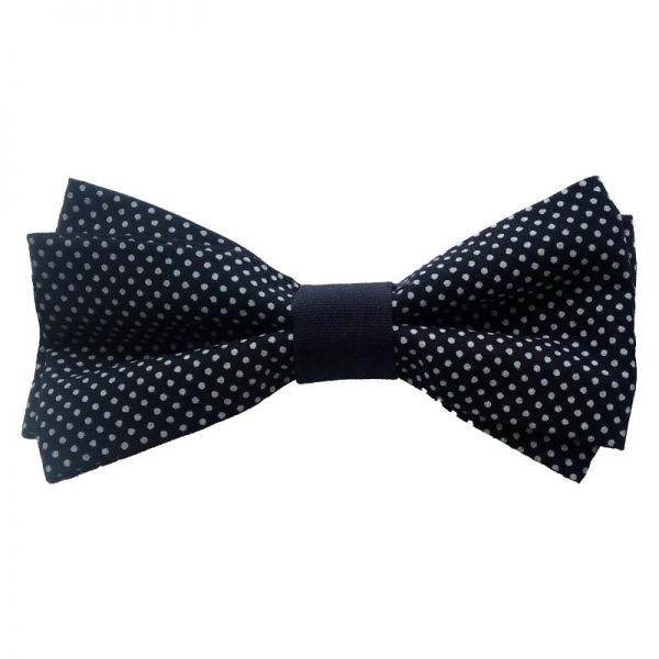 Kids' Bow Tie Dark Blue With Spots Victoria