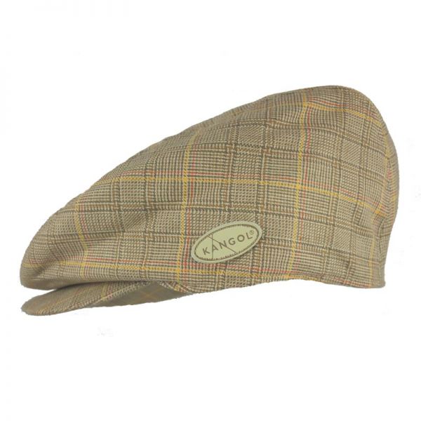 Summer Check Hudson Cap Kangol Beige