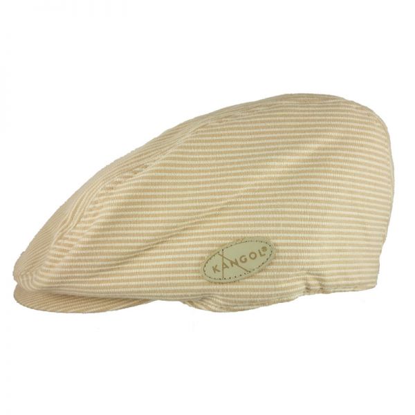 Men's summer cotton cap Kangol Stripes Hudson Beige