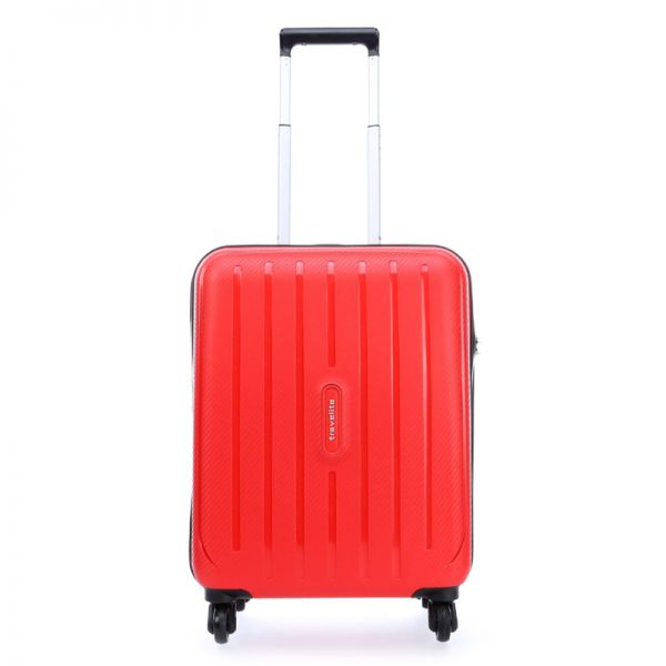 Βαλίτσα σκληρή καμπίνας κόκκινη με 4 ρόδες Travelite Uptown S Red