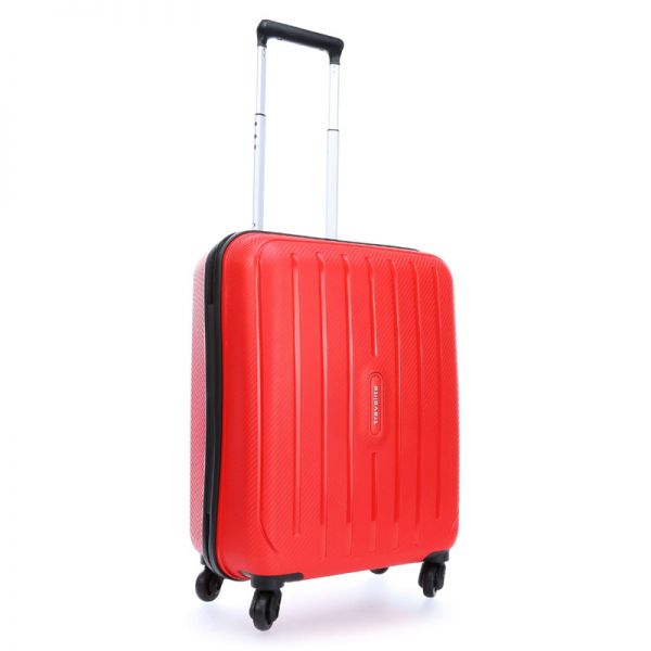 Βαλίτσα σκληρή καμπίνας κόκκινη με 4 ρόδες Travelite Uptown S Red