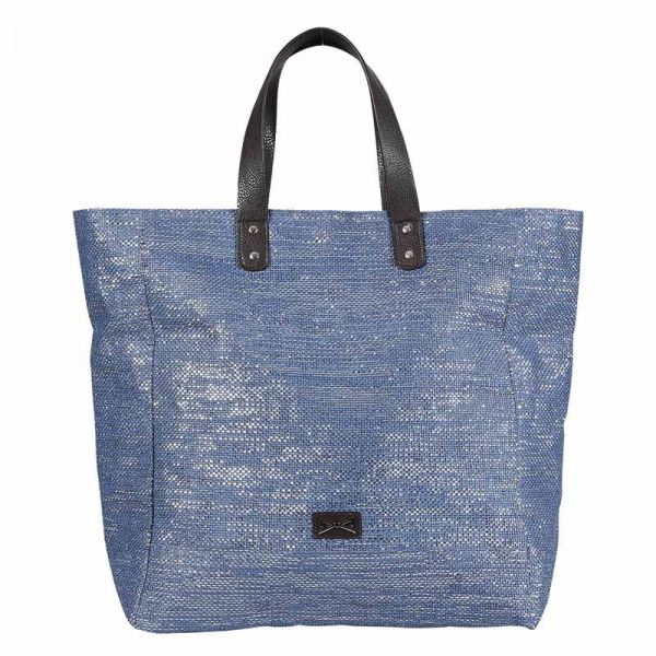 Τσάντα ώμου θάλασσας υφασμάτινη γυναικεία μπλε Glamorous Blue