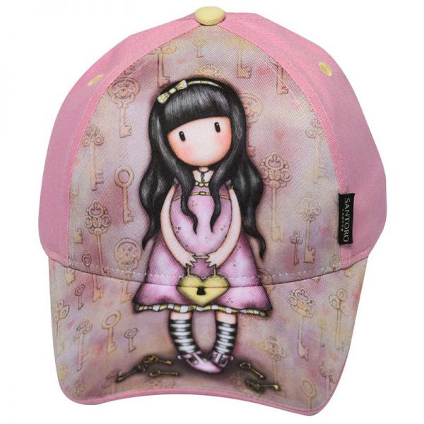 Καπέλο τζόκεϊ καλοκαιρινό ροζ Santoro Gorjuss With Heart Bag
