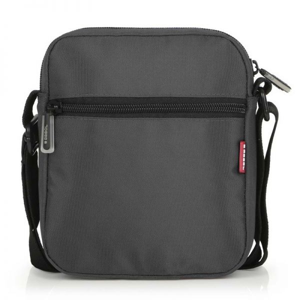 Τσαντάκι ώμου μεσαίο γκρι Gabol Twist Shoulder Bag Grey, πίσω όψη