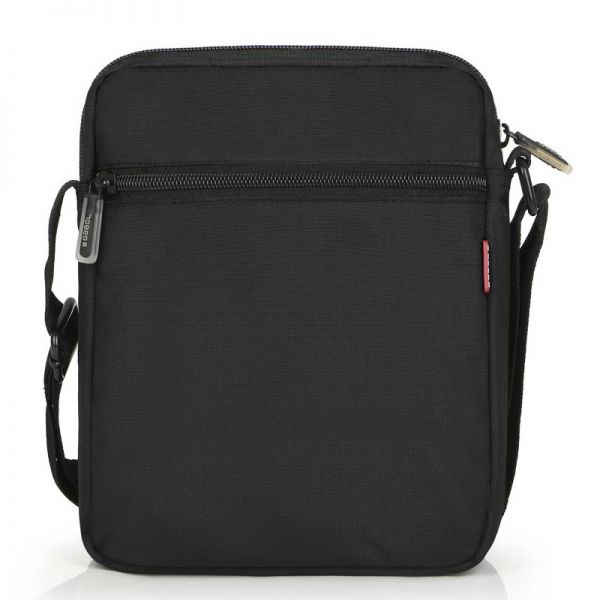 Τσαντάκι ώμου μεγάλο μαύρο Gabol Twist Shoulder Bag Black, πίσω όψη