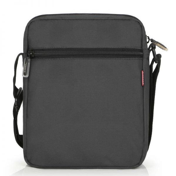 Τσαντάκι ώμου μεγάλο μαύρο Gabol Twist Shoulder Bag Black, πίσω όψη