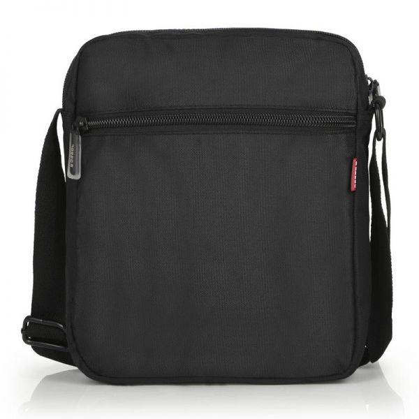 Τσαντάκι ώμου μεγάλο μαύρο Gabol Twist Shoulder Bag Black, πίσω όψη