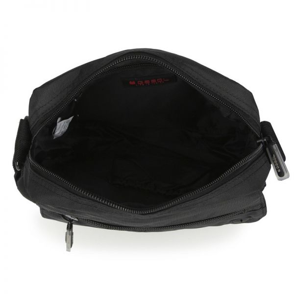 Τσαντάκι ώμου μεγάλο μαύρο Gabol Twist Shoulder Bag Black, εσωτερικό