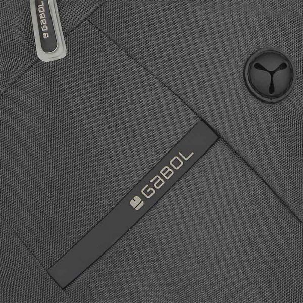 Τσαντάκι ώμου μεγάλο γκρι Gabol Twist Shoulder Bag Grey, λεπτομέρεια, μπροστινή όψη